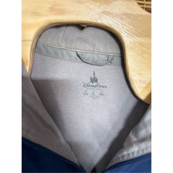 Walt Disney World XXL Full Zip Hooded Lined Jacket Navy and Grey - Picture 4 of 5